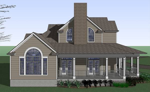 Home Plan Left Elevation
