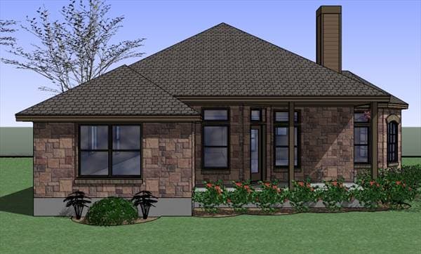 Home Plan Left Elevation