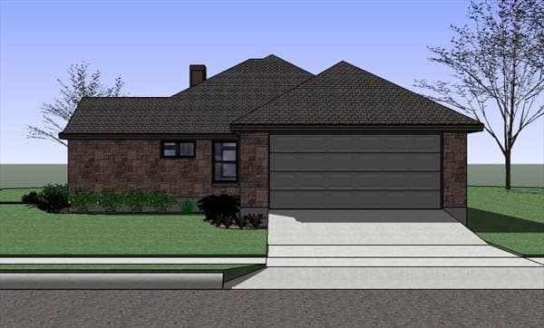 Home Plan Right Elevation