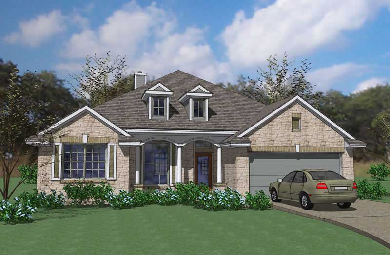 3-Bedroom, 2519 Sq Ft House Plan - 117-1054 - Front Exterior
