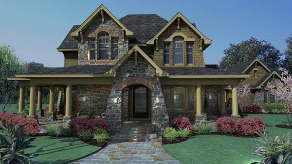 3-Bedroom, 2552 Sq Ft Country Home Plan - 117-1120 - Main Exterior