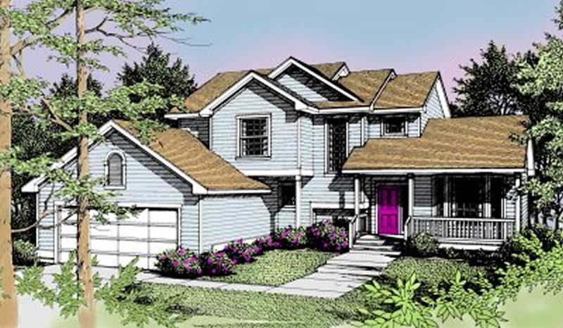 3-Bedroom, 1637 Sq Ft Contemporary House Plan - 119-1088 - Front Exterior