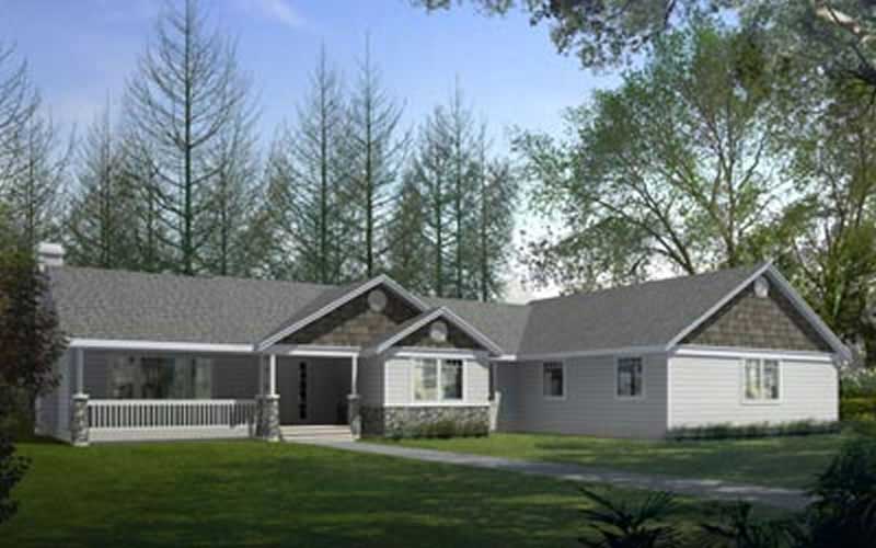 3-Bedroom, 2331 Sq Ft Craftsman Home Plan - 119-1213 - Main Exterior