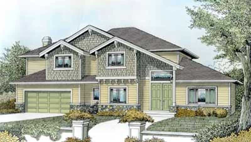 4-Bedroom, 3263 Sq Ft European Home Plan - 119-1231 - Main Exterior