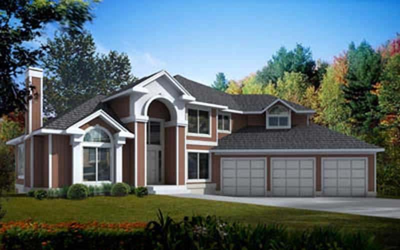 3-Bedroom, 2832 Sq Ft Mediterranean Home Plan - 119-1250 - Main Exterior
