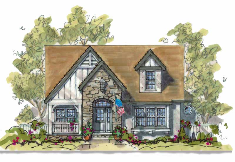4-Bedroom, 2173 Sq Ft Country House Plan - 120-1929 - Front Exterior