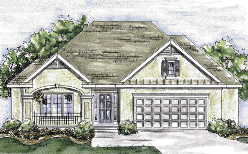 3-Bedroom, 1905 Sq Ft Country Home Plan - 120-2066 - Main Exterior