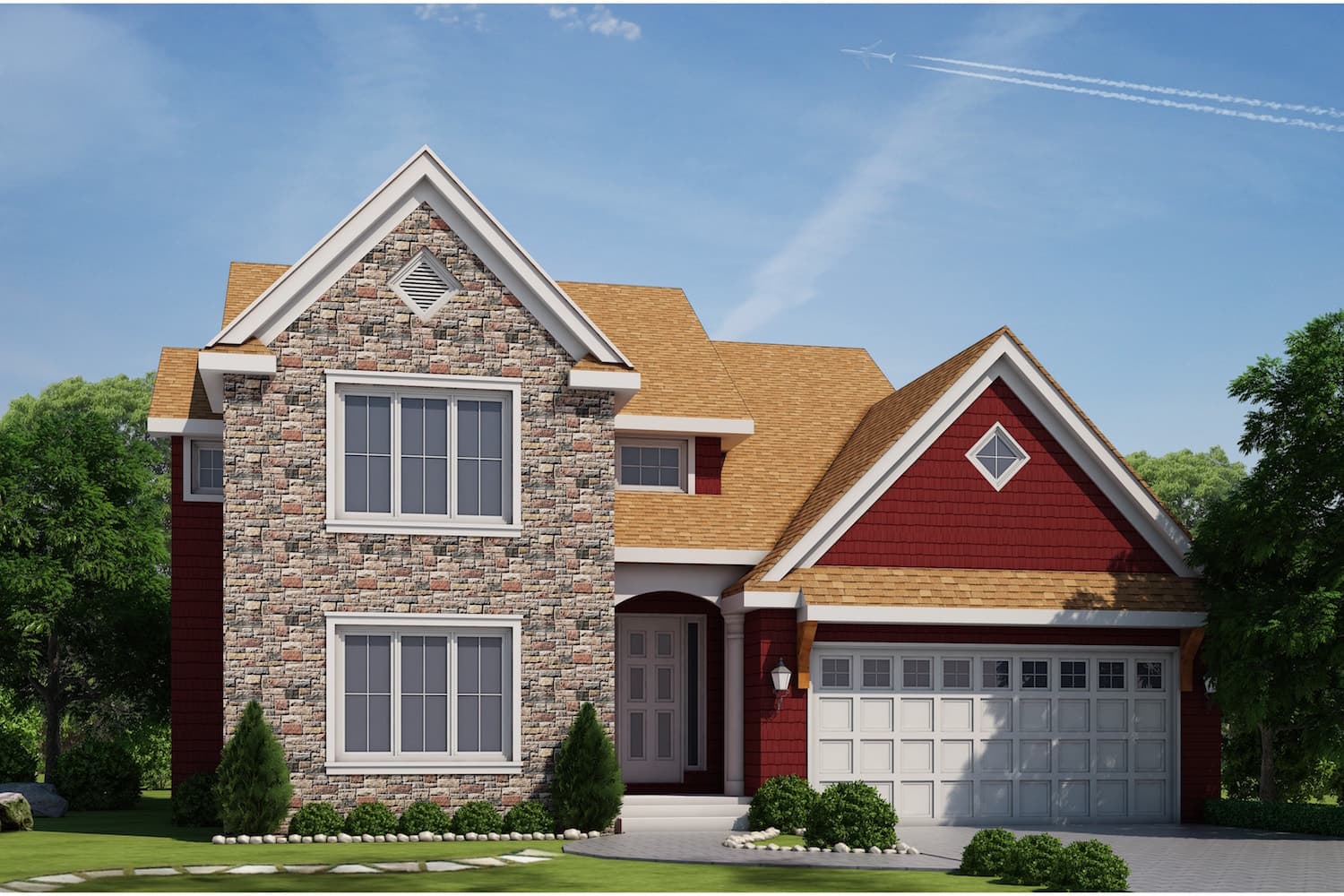 3-Bedroom, 2228 Sq Ft Colonial House Plan - 120-2479 - Front Exterior