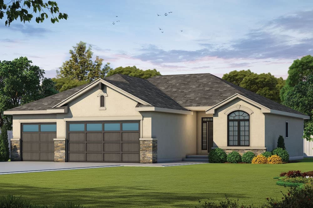 3-Bedroom, 1676 Sq Ft Contemporary Home - Plan #120-2587 - Main Exterior