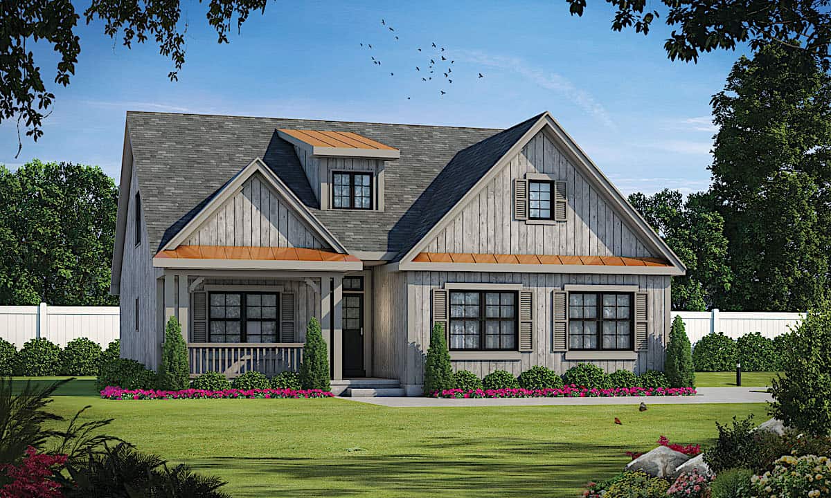 4-Bedroom, 2114 Sq Ft Cottage Home - Plan #120-2639 - Main Exterior