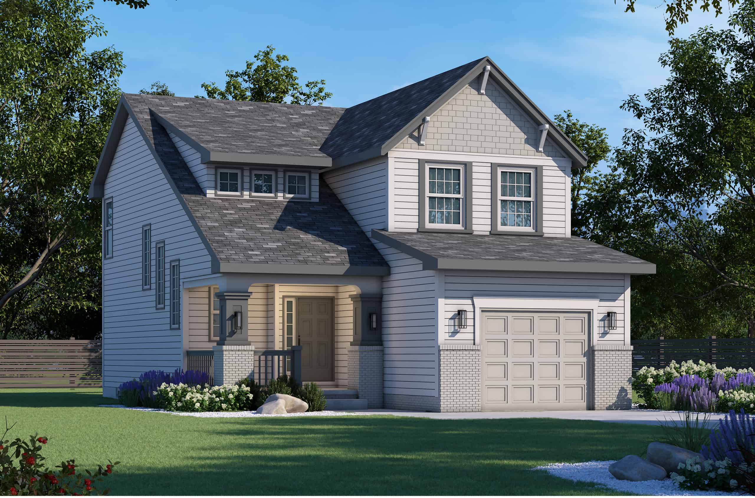 Craftsman Floor Plan - 3 Bedrms, 2.5 Baths - 1540 Sq Ft - #120-2798