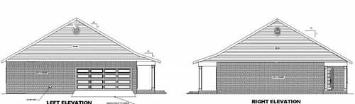 Home Plan Left Elevation