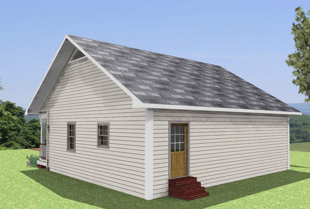 Home Plan Rear Elevation