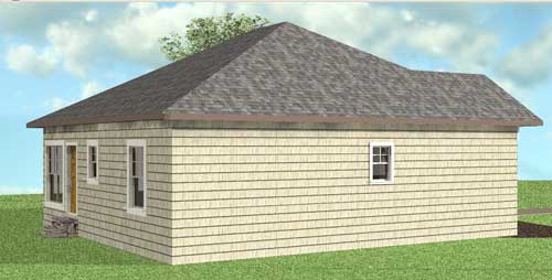 Home Plan Left Elevation