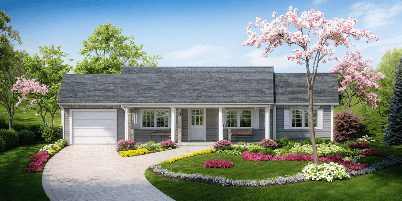 3-Bedroom, 1092 Sq Ft Traditional Home Plan - 124-1162 - Main Exterior