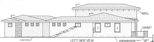 Home Plan Left Elevation