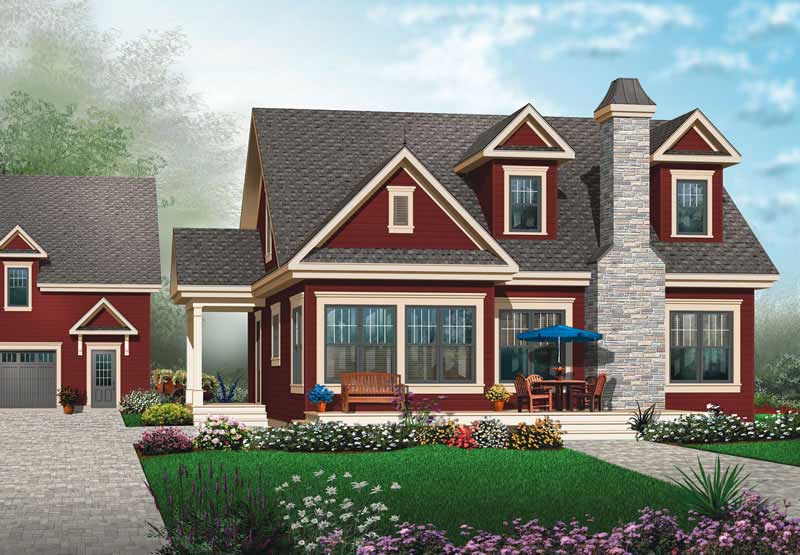 3-Bedroom, 1976 Sq Ft Ranch Home Plan - 126-1029 - Main Exterior