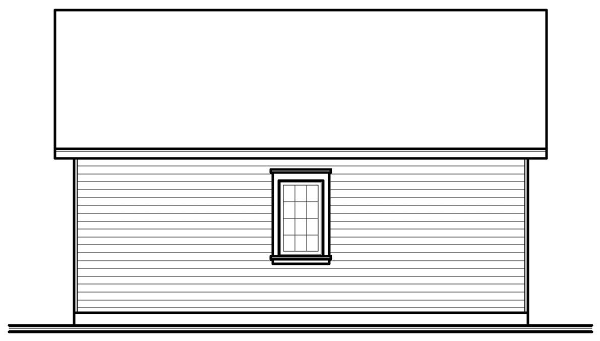 Home Plan Rear Elevation