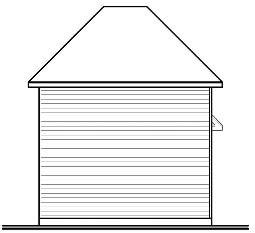 Home Plan Rear Elevation