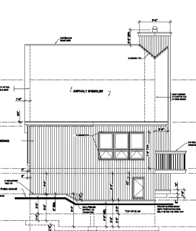 Home Plan Left Elevation