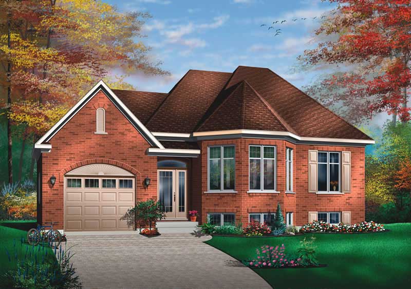 2-Bedroom, 1007 Sq Ft Ranch Home Plan - 126-1462 - Main Exterior