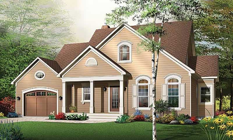 4-Bedroom, 2149 Sq Ft Coastal House Plan - 126-1492 - Front Exterior