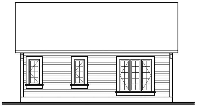 HOME PLAN REAR ELEVATION