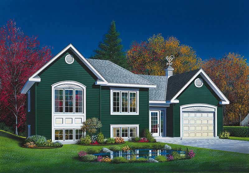 2-Bedroom, 901 Sq Ft Ranch Home Plan - 126-1612 - Main Exterior