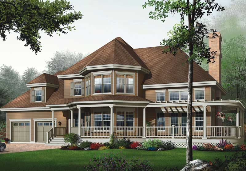 3-Bedroom, 2659 Sq Ft Coastal Home Plan - 126-1644 - Main Exterior