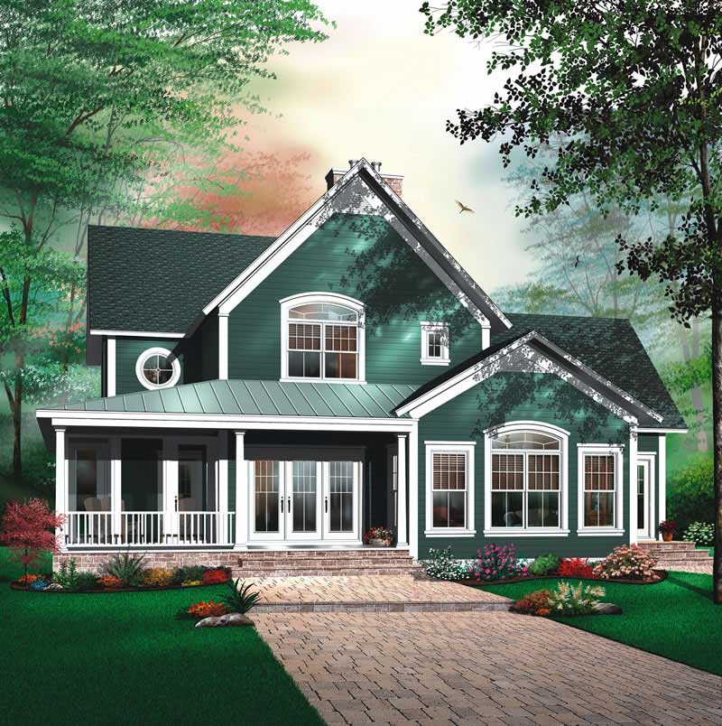 4-Bedroom, 2841 Sq Ft Contemporary Home Plan - 126-1785 - Main Exterior