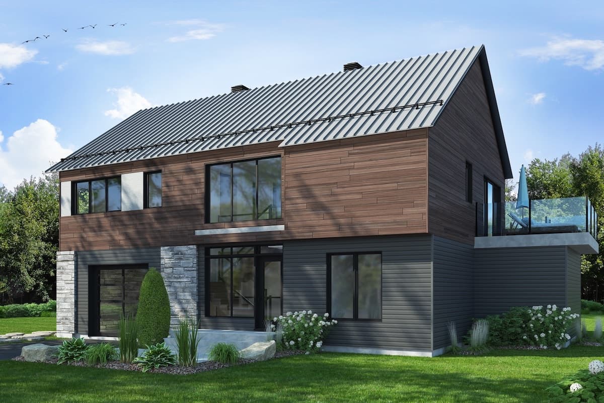 3-Bedroom, 2006 Sq Ft Vacation Homes House Plan - 126-1915 - Front Exterior