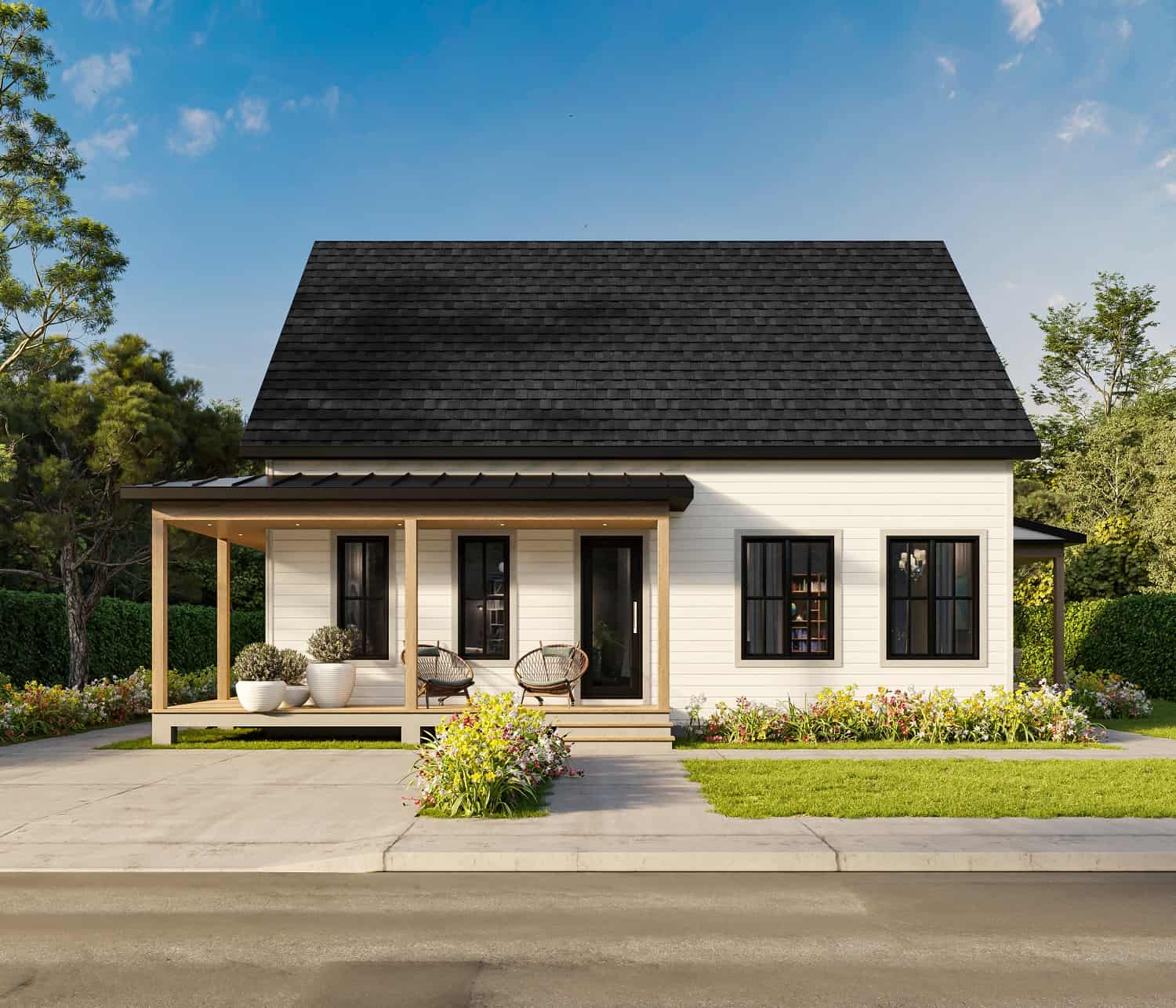 5-Bedroom, 2826 Sq Ft Farmhouse Home Plan - 126-2022 - Main Exterior