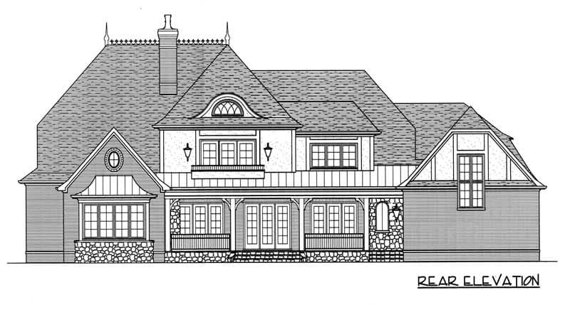 Home Plan Rear Elevation