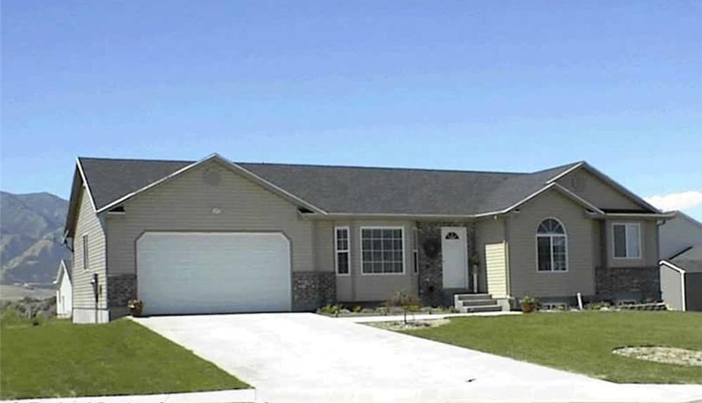 3-Bedroom, 1248 Sq Ft Contemporary Home Plan - 129-1026 - Main Exterior