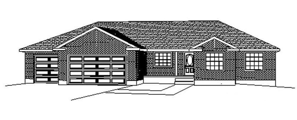3-Bedroom, 1690 Sq Ft Contemporary Home Plan - 129-1044 - Main Exterior