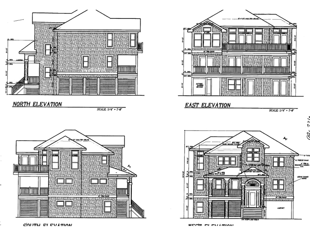 Home Plan Left Elevation