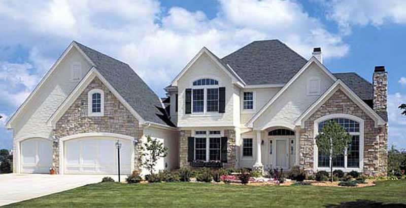 4-Bedroom, 3526 Sq Ft European Home Plan - 131-1010 - Main Exterior