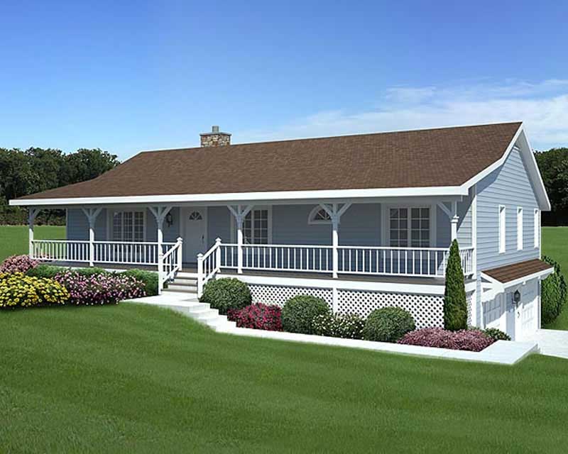 3-Bedroom, 1792 Sq Ft Country House Plan - 131-1040 - Front Exterior