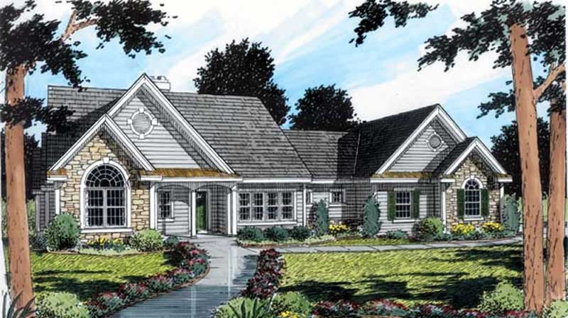 3-Bedroom, 2407 Sq Ft European Home Plan - 131-1174 - Main Exterior