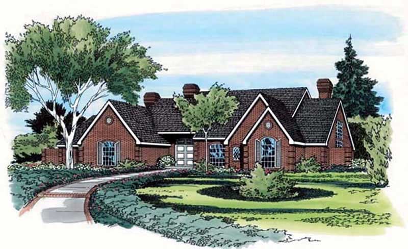 1-Bedroom, 4741 Sq Ft European Home Plan - 131-1182 - Main Exterior