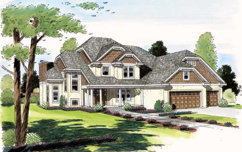 3-Bedroom, 2616 Sq Ft Ranch House Plan - 131-1229 - Front Exterior