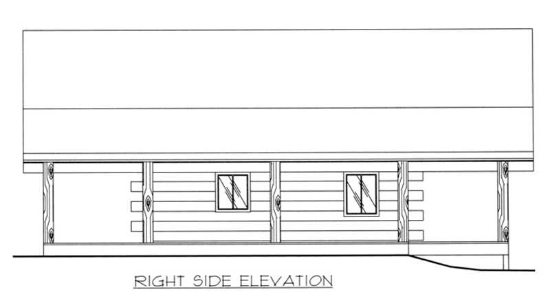 Home Plan Right Elevation