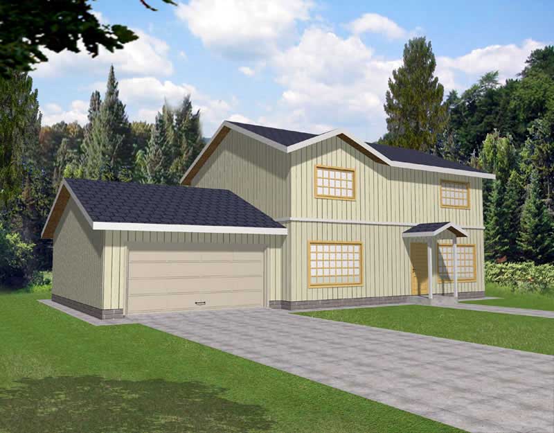 3-Bedroom, 1864 Sq Ft Ranch Home Plan - 132-1180 - Main Exterior