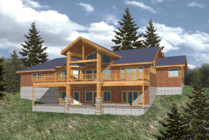 1-Bedroom, 3577 Sq Ft Home Plan - 132-1188 - Main Exterior
