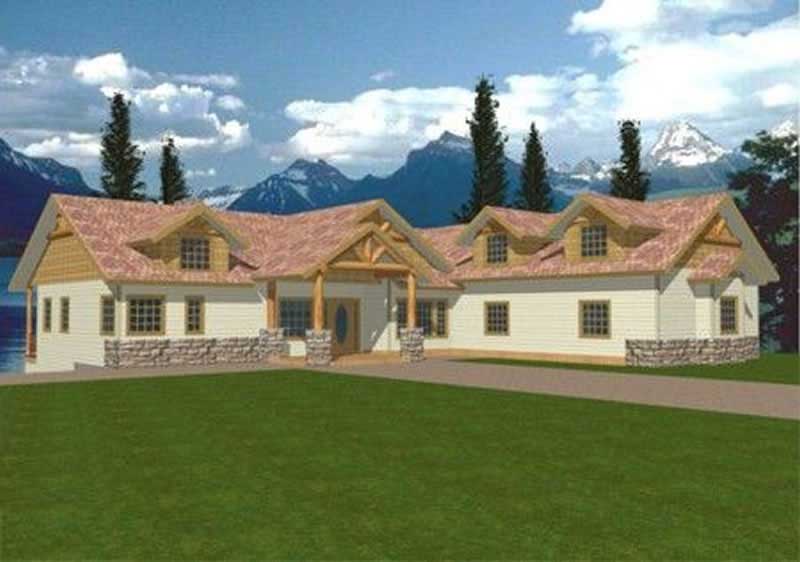 4-Bedroom, 2426 Sq Ft Concrete Block/ ICF Design Home Plan - 132-1237 - Main Exterior