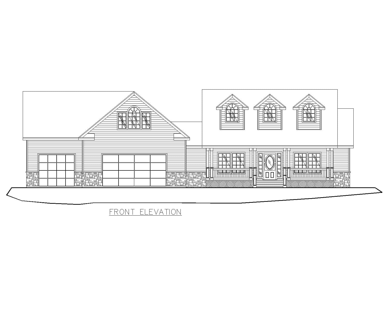Home Plan Front Elevation
