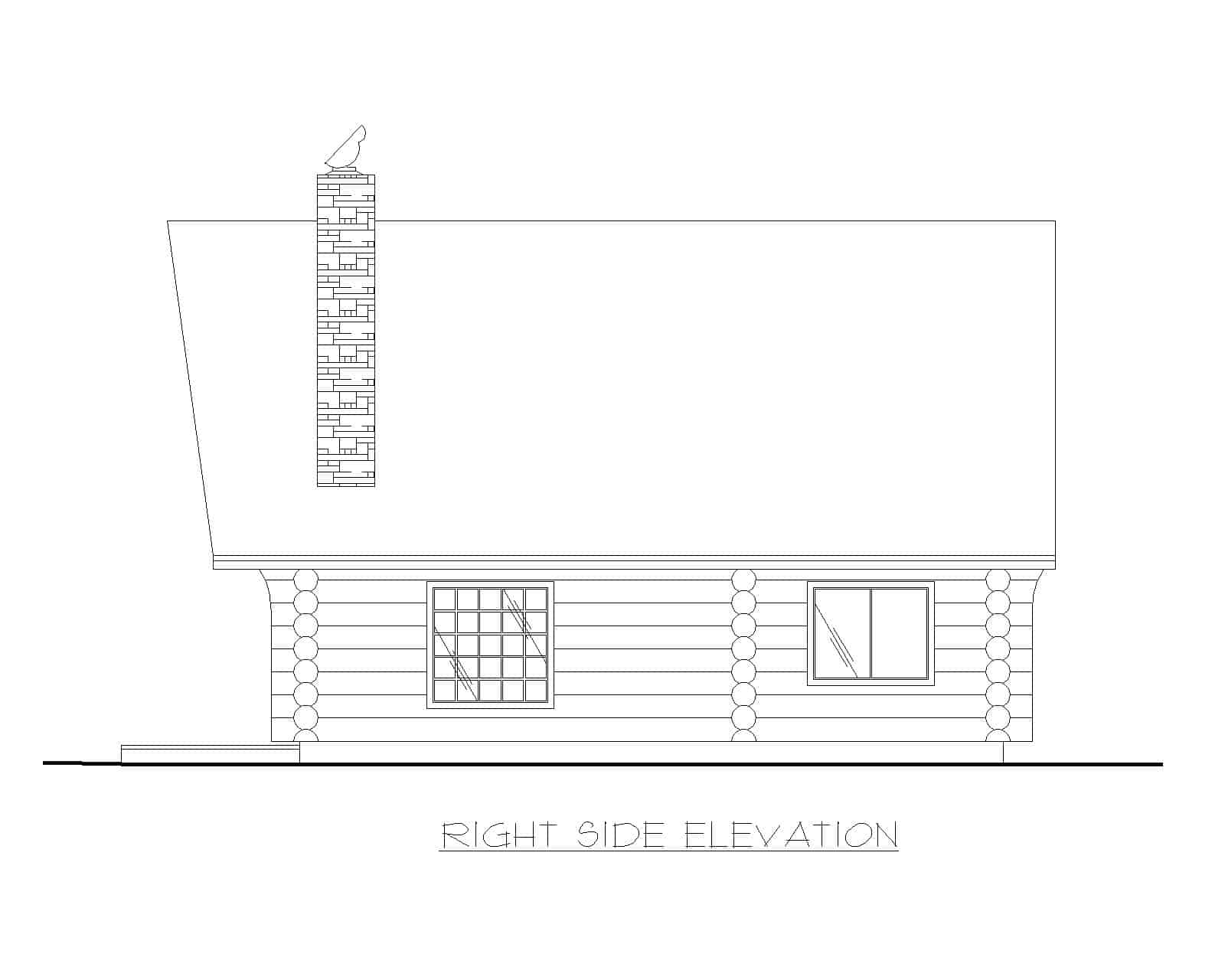 Home Plan Right Elevation