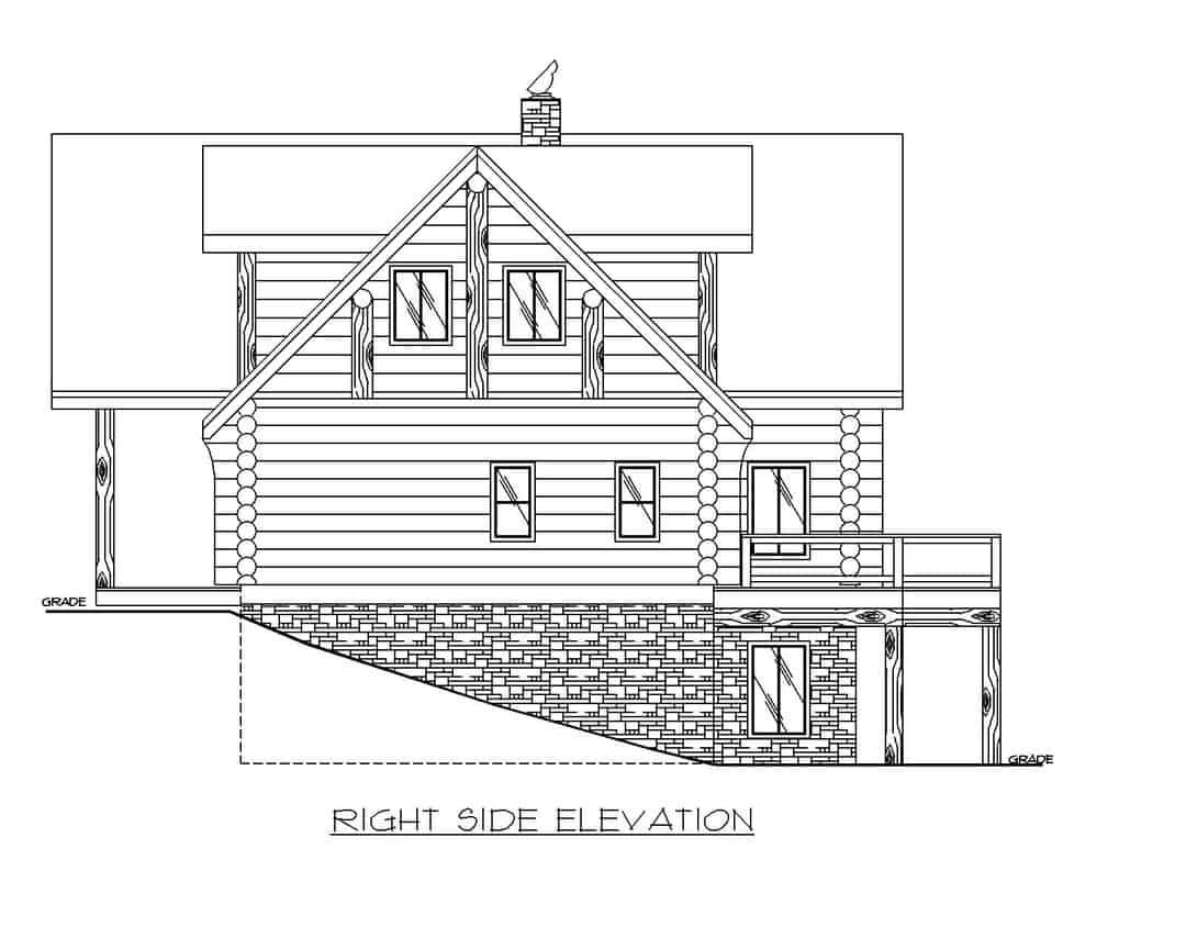 Home Plan Right Elevation of this 4-Bedroom,4565 Sq Ft Plan -132-1291