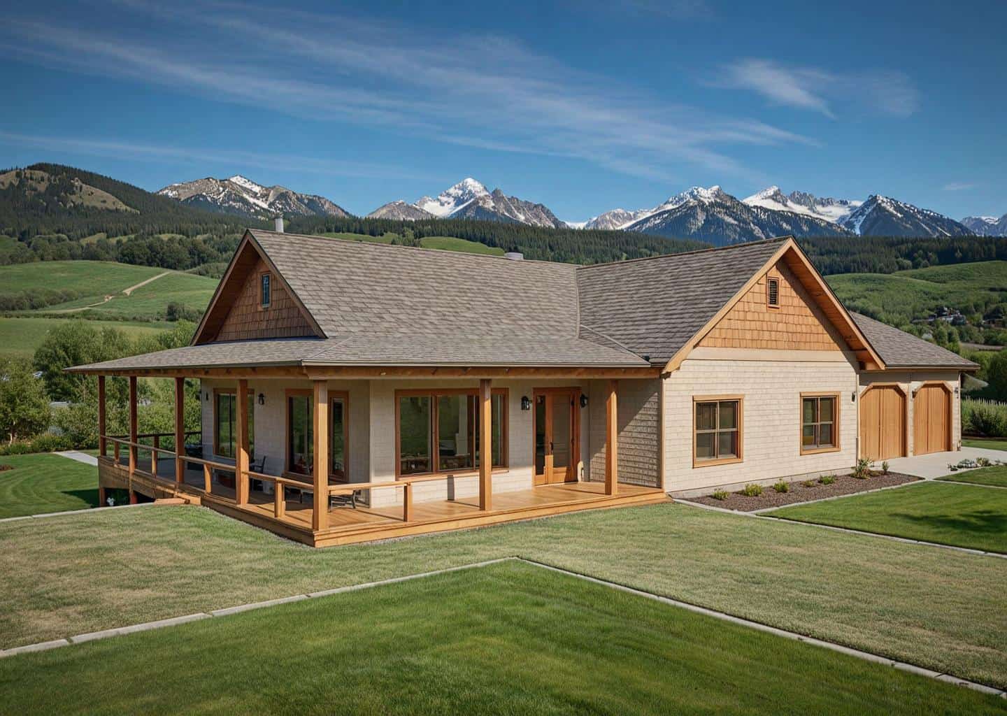 Front Elevation of this Concrete Block/ ICF Design House (#132-1483) at The Plan Collection.