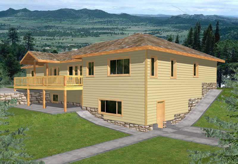 4-Bedroom, 3580 Sq Ft Ranch Home Plan - 132-1495 - Main Exterior